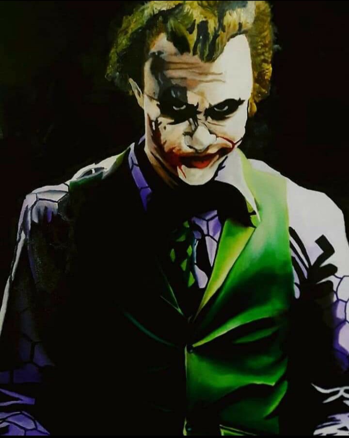 Óleo de personaje icónico del cine
